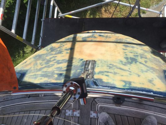 polyester schade reparatie zeilboot