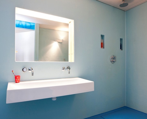 polyester badkamer onderhoudsvrij