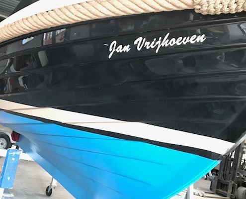 Polyester reparatie sloep antifouling