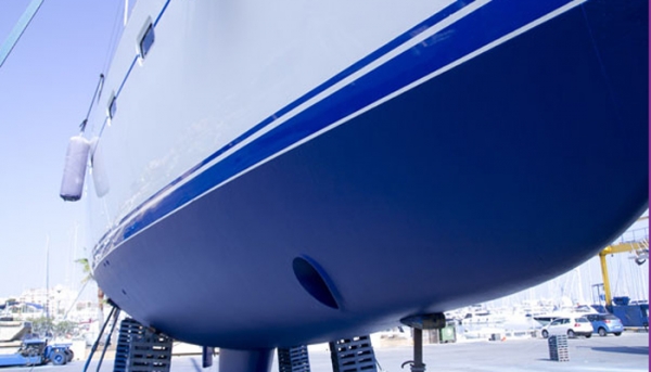 Polyester zeilboot antifouling