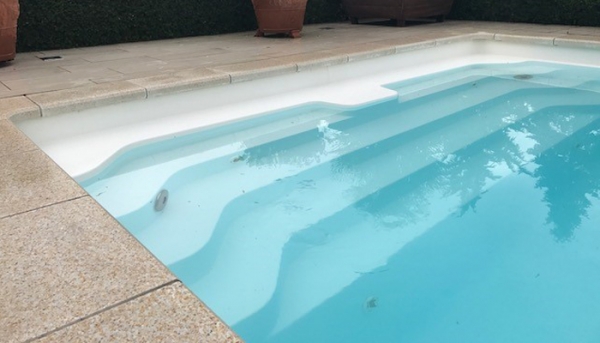 Polyester zwembad vrij van kalk